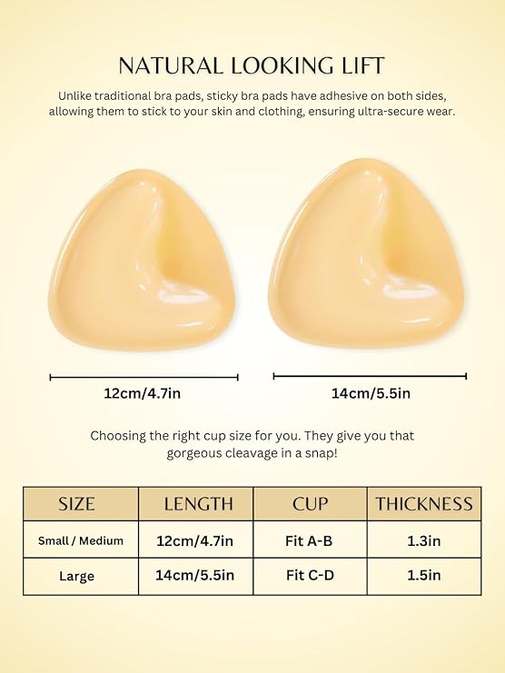 Push-Up Sticky Breast Size up Pads